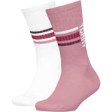 Tommy Hilfiger Pink Kids Strømper 2-Pakning Sport Stripe Tommy