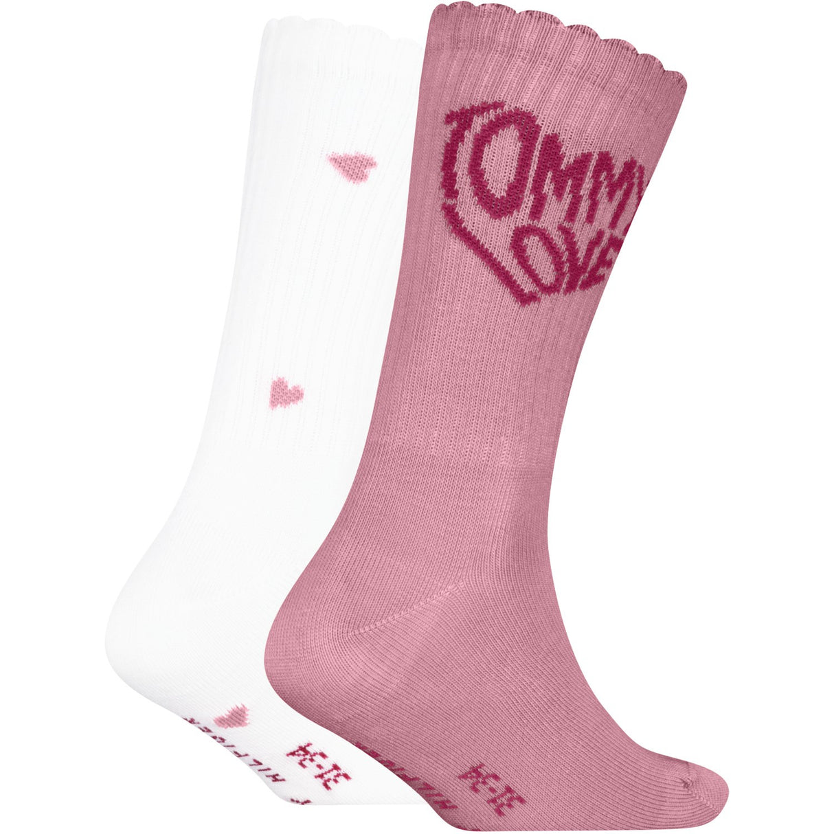Tommy Hilfiger Pink Kids Strømper 2-Pakning Tommy Love
