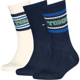 Tommy Hilfiger Navy Kids Strømper 3-Pakning Varsity Tommy