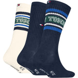 Tommy Hilfiger Navy Kids Strømper 3-Pakning Varsity Tommy