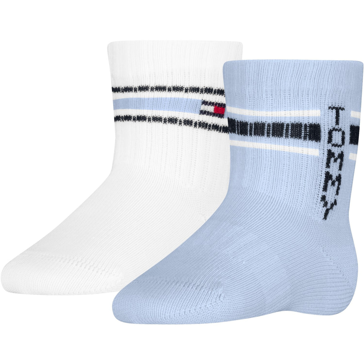 Tommy Hilfiger Light Blue Baby Strømper 2-Pakning Sport