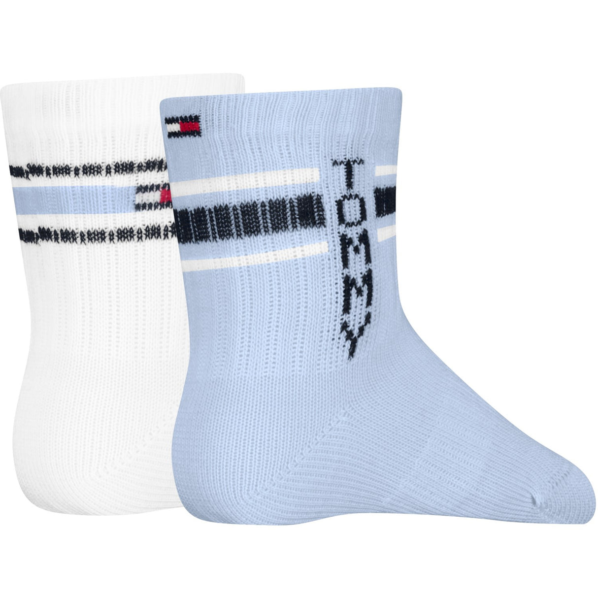 Tommy Hilfiger Light Blue Baby Strømper 2-Pakning Sport