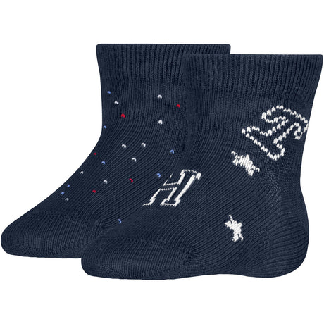 Tommy Hilfiger Tommy Original Baby Strømper 2-Pakning Letters