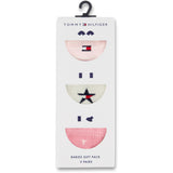 Tommy Hilfiger Light Pink Baby Strømper 3-Pakning Giftbox Stars & Stripes