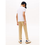 Tommy Hilfiger White Essential Bomull Reg Fit Tee Ss