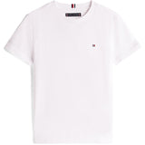 Tommy Hilfiger White Essential Bomull Reg Fit Tee Ss