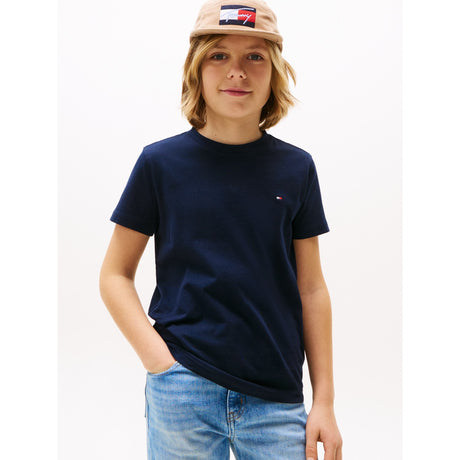 Tommy Hilfiger Dark Night Navy Essential Bomull Reg Fit Tee Ss