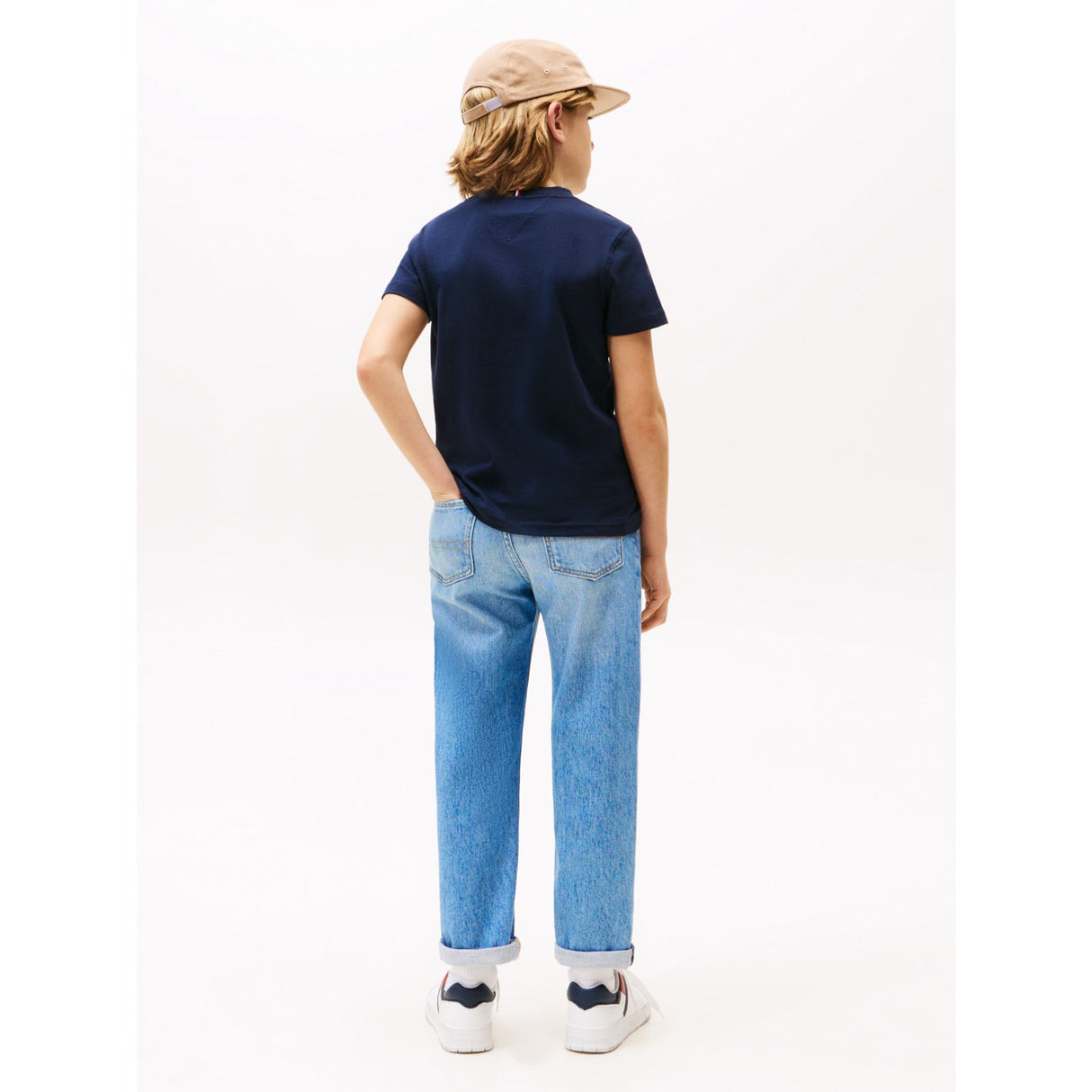 Tommy Hilfiger Dark Night Navy Essential Bomull Reg Fit Tee Ss