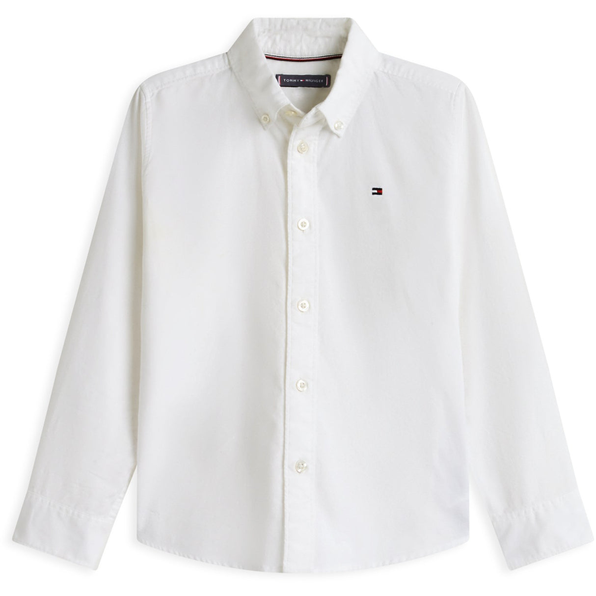 Tommy Hilfiger White Flag Oxford Skjorte Ls