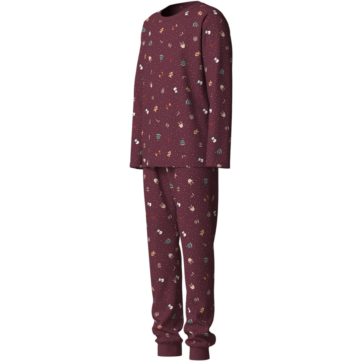 Name It Burgundy Christmas Nanvismas Ls Natttøy
