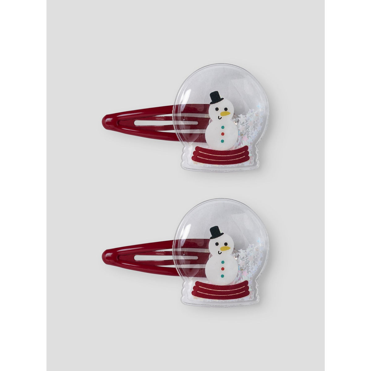 Name It Red Dahlia Snow Globe Nmfrifetti 2-Pakning Hairclip