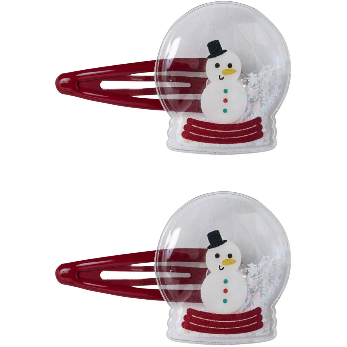 Name It Red Dahlia Snow Globe Nmfrifetti 2-Pakning Hairclip