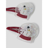 Name It Red Dahlia Snow Globe Nmfrifetti 2-Pakning Hairclip