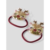 Name It Red Dahlia Reindeer Nmfrifetti 2-Pakning Hairelastic