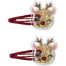 Name It Red Dahlia Reindeer Nmfrifetti 2-Pakning Hairclip