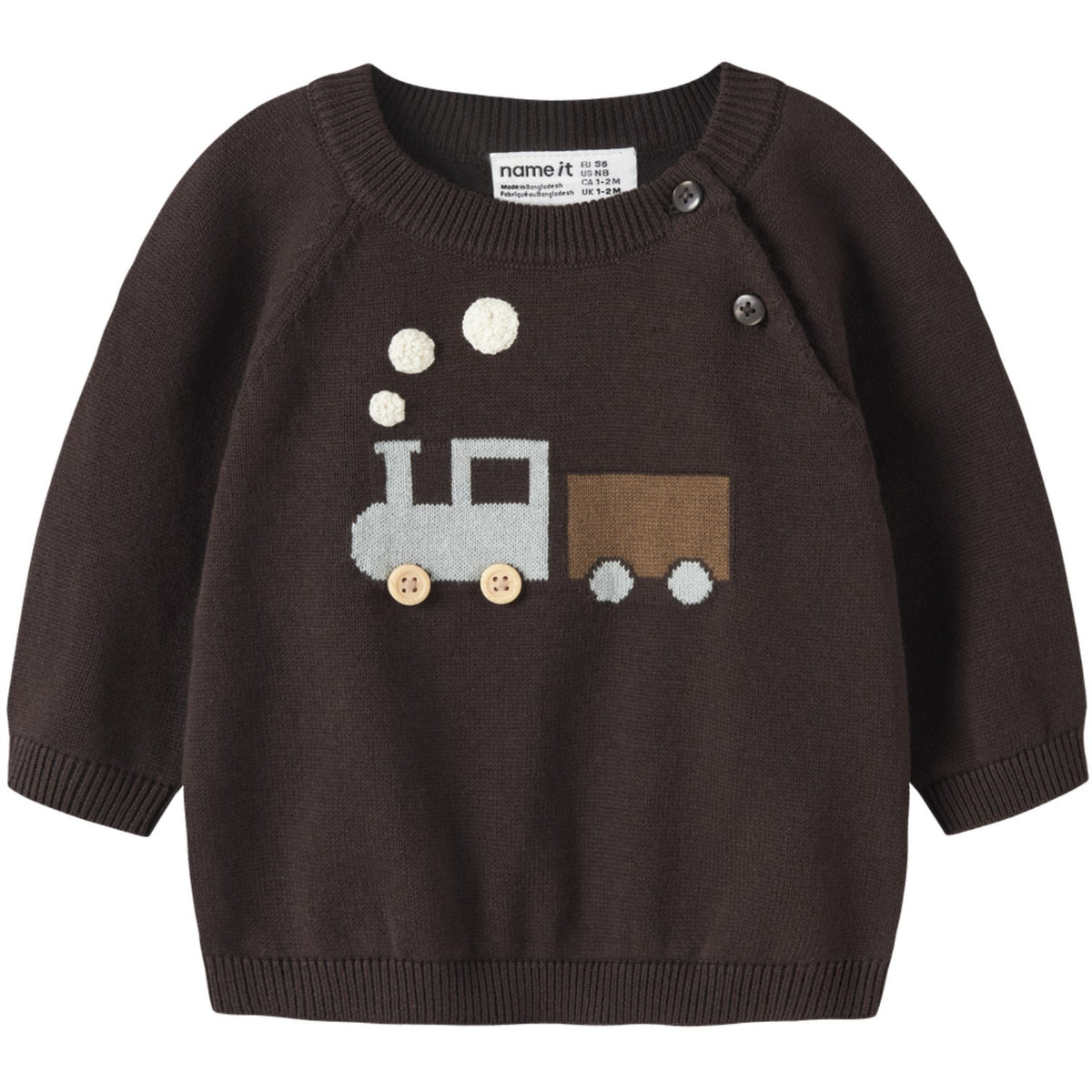 Name It Chocolate Plum Nbmrafello Ls Strikk