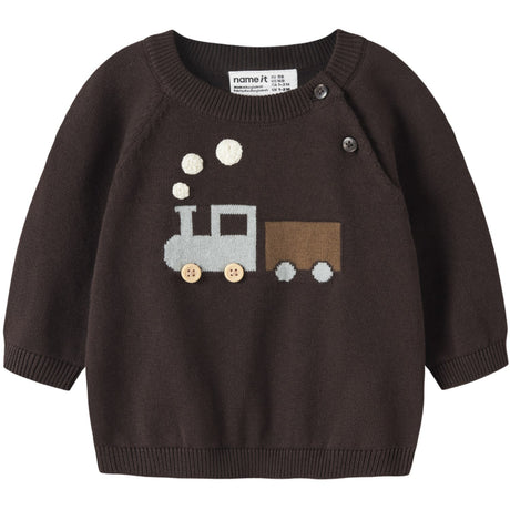 Name It Chocolate Plum Nbmrafello Ls Strikk