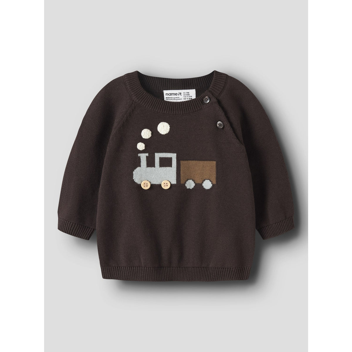 Name It Chocolate Plum Nbmrafello Ls Strikk