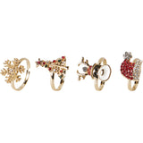 Name It Gold Colour 626 Nkfacc-Omary 4-Pakke Ringbox