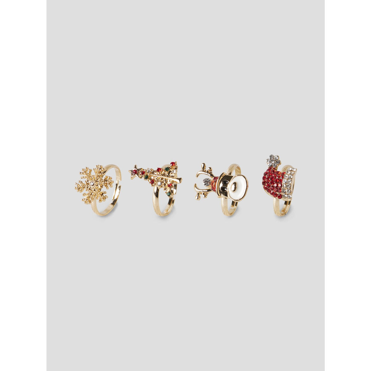 Name It Gold Colour 626 Nkfacc-Omary 4-Pakke Ringbox