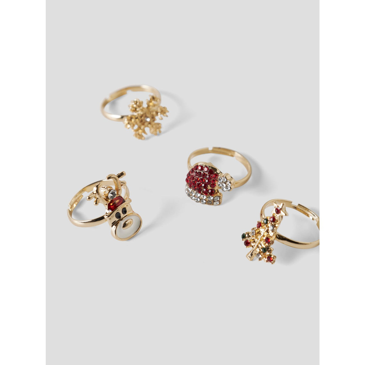 Name It Gold Colour 626 Nkfacc-Omary 4-Pakke Ringbox