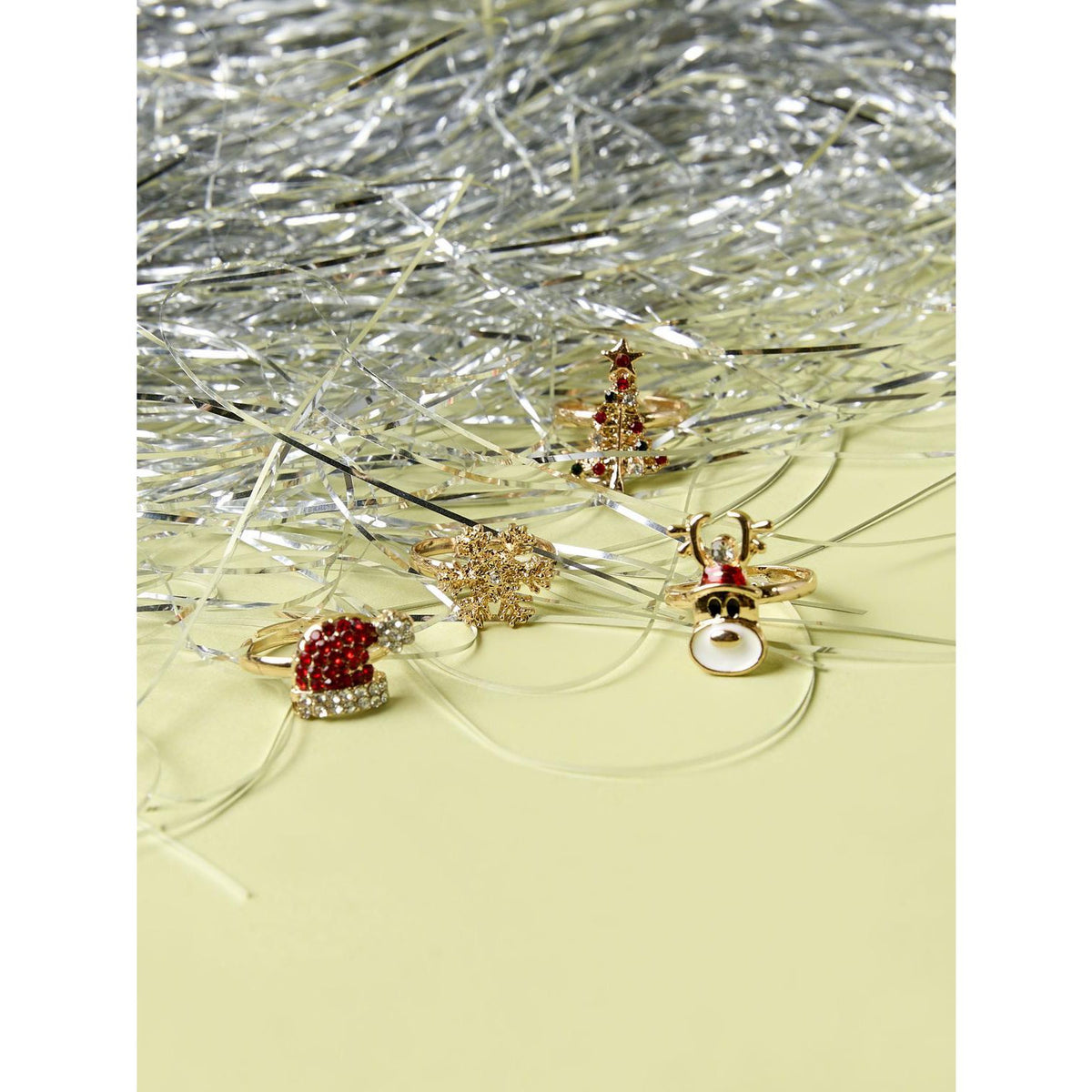 Name It Gold Colour 626 Nkfacc-Omary 4-Pakke Ringbox