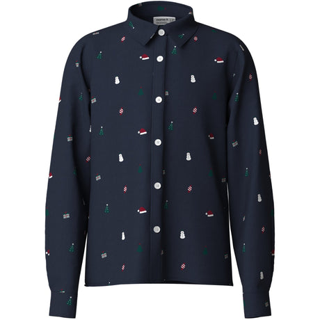 Name It Navy Blazer Nkmviggo Ls Skjorte