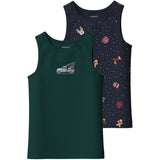Name It Navy Blazer Nmmvismas 2-Pakning Tank Topp Giftpack