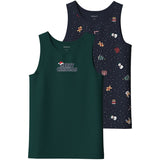 Name It Navy Blazer Nkmvismas 2-Pakning Tank Topp Giftpack