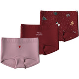 Name It Red Dahlia Nmfvismas 3-Pakning Strømpebukser Giftpack