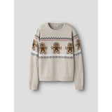 Name It Peyote Melange Nknrismas Ls Strikk Cot