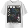 Name It Bright White Nkmollis Fifae Ss Nreg Topp Eske Vde