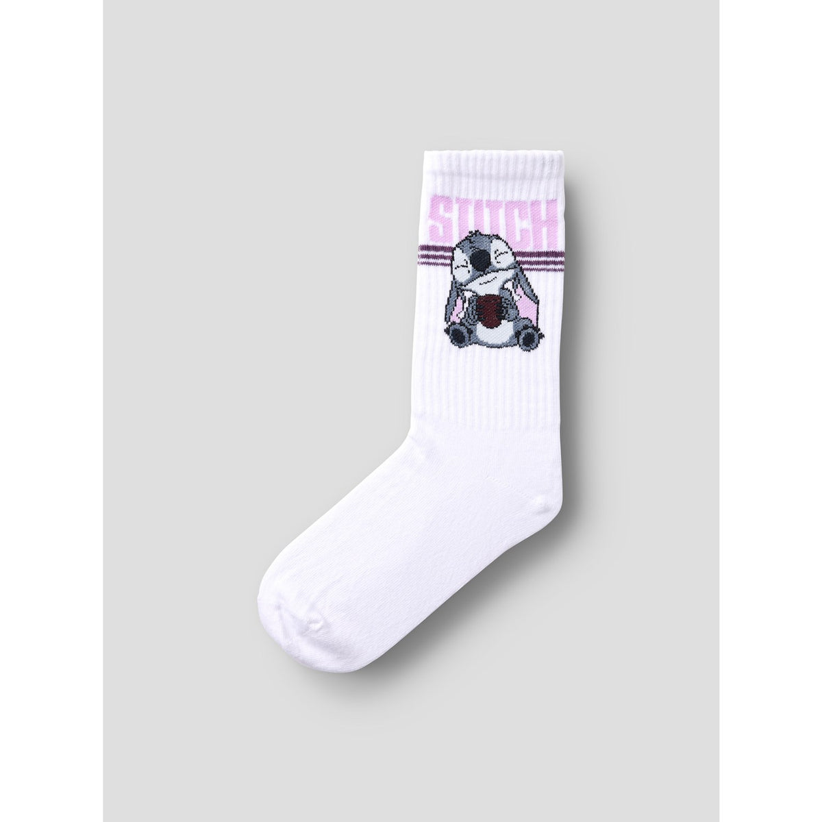 Name It Bright White Catawba Grape Nkfolgu Stitch Tennis Strømper Wdi