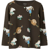 Name It Delicioso Nmfsoca Pippi Ls Topp Lnoos Sky