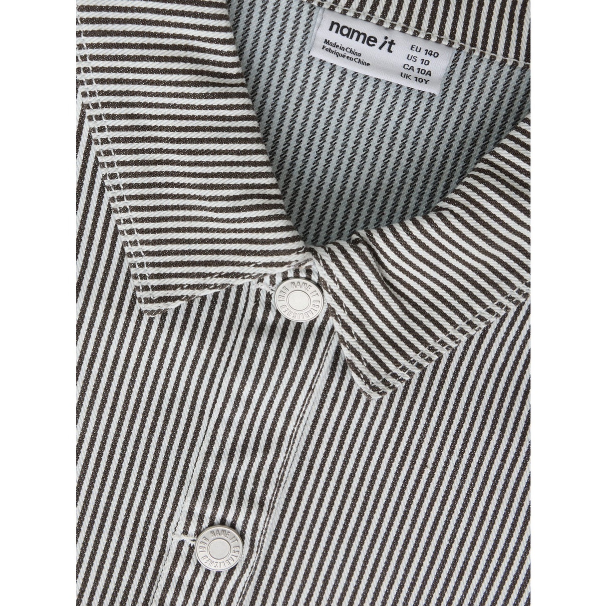 Name It White Delicioso Nkfnola Stripe Jakke 2299-Yf
