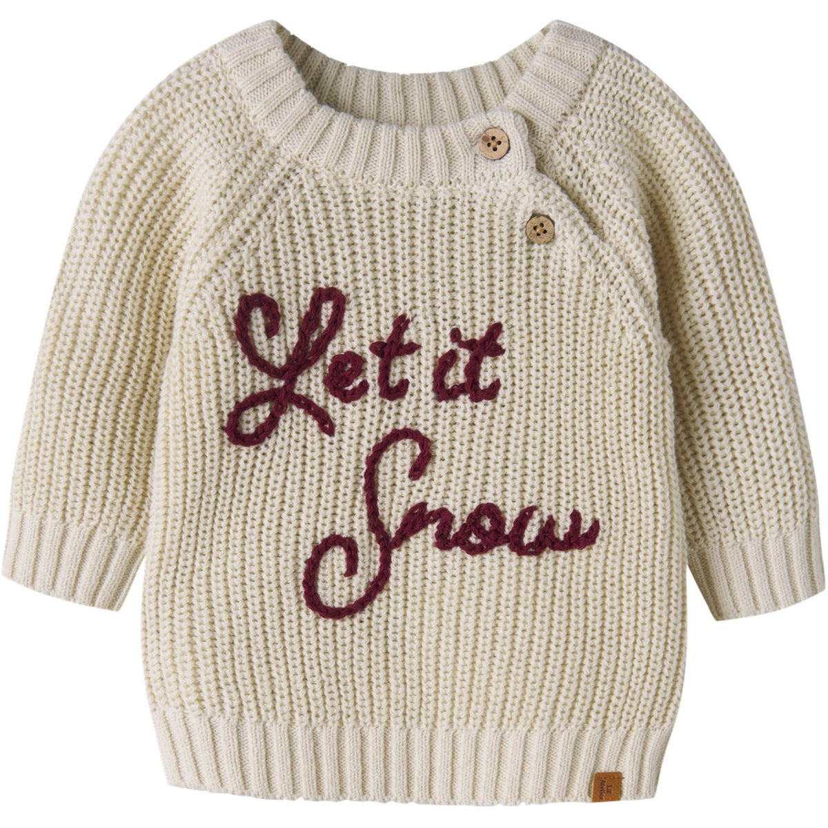 Lil'Atelier Turtledove Let It Snow Nbnemlen Mio Ls Strikk Lil