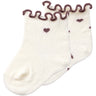 Lil'Atelier Turtledove Rose Taupe Hearts Nbfrosita 2 Pakke Strømper Lil