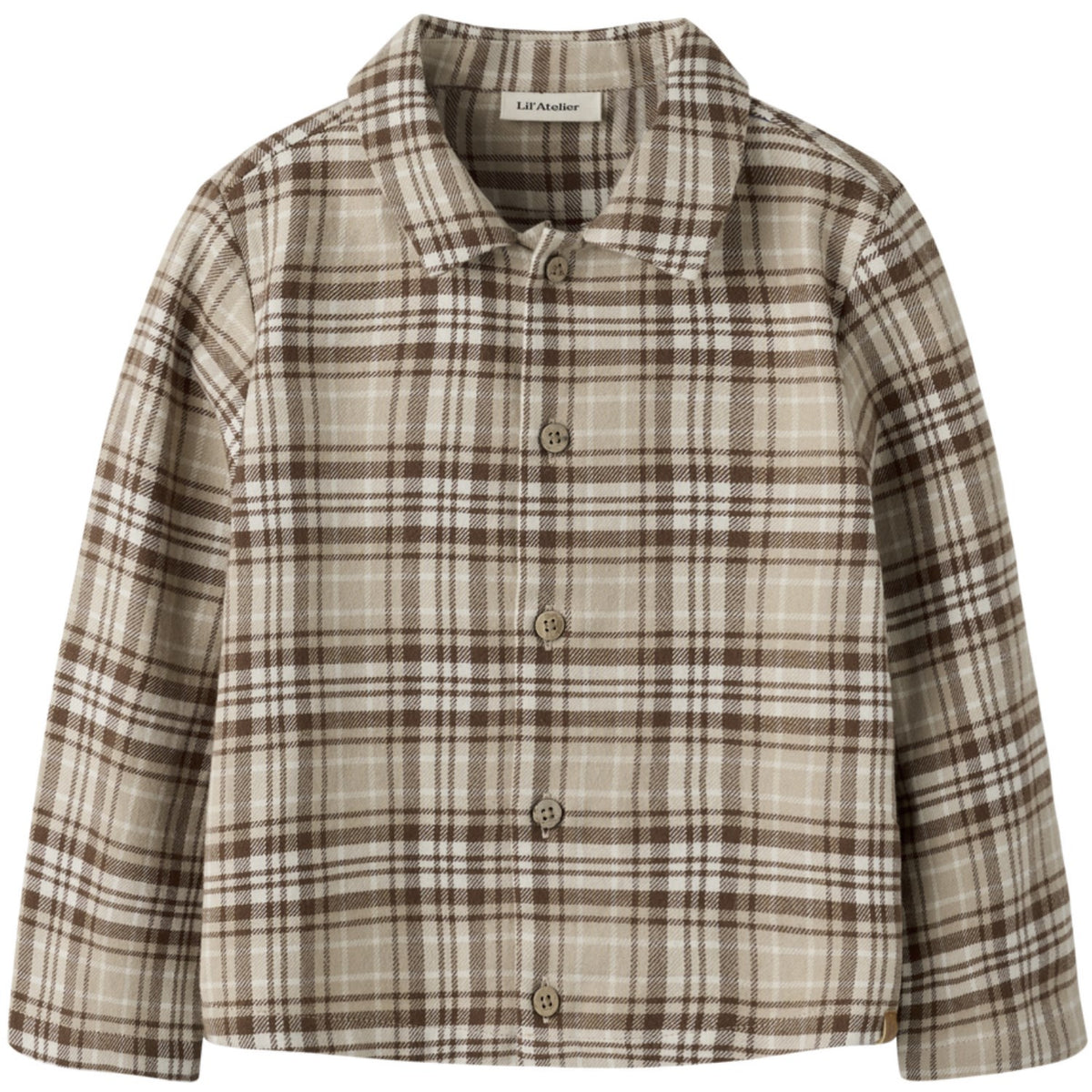 Lil'Atelier White Pepper Nmmrenrik Ls Loose Skjorte Lil