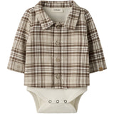 Lil'Atelier White Pepper Nbmrenrik Ls Loose Body Skjorte Lil