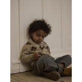 Lil'Atelier White Pepper Nmmronan Ls Strikk Polo Lil