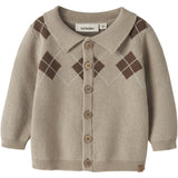 Lil'Atelier White Pepper Nbmronan Ls Strikk Polo Card Lil