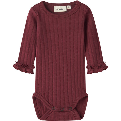 Lil'Atelier Biking Red Nbfriver Ls Slim Body Lil