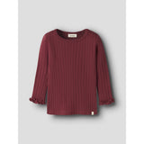 Lil'Atelier Biking Red Nmfriver Ls Slim Topp Lil