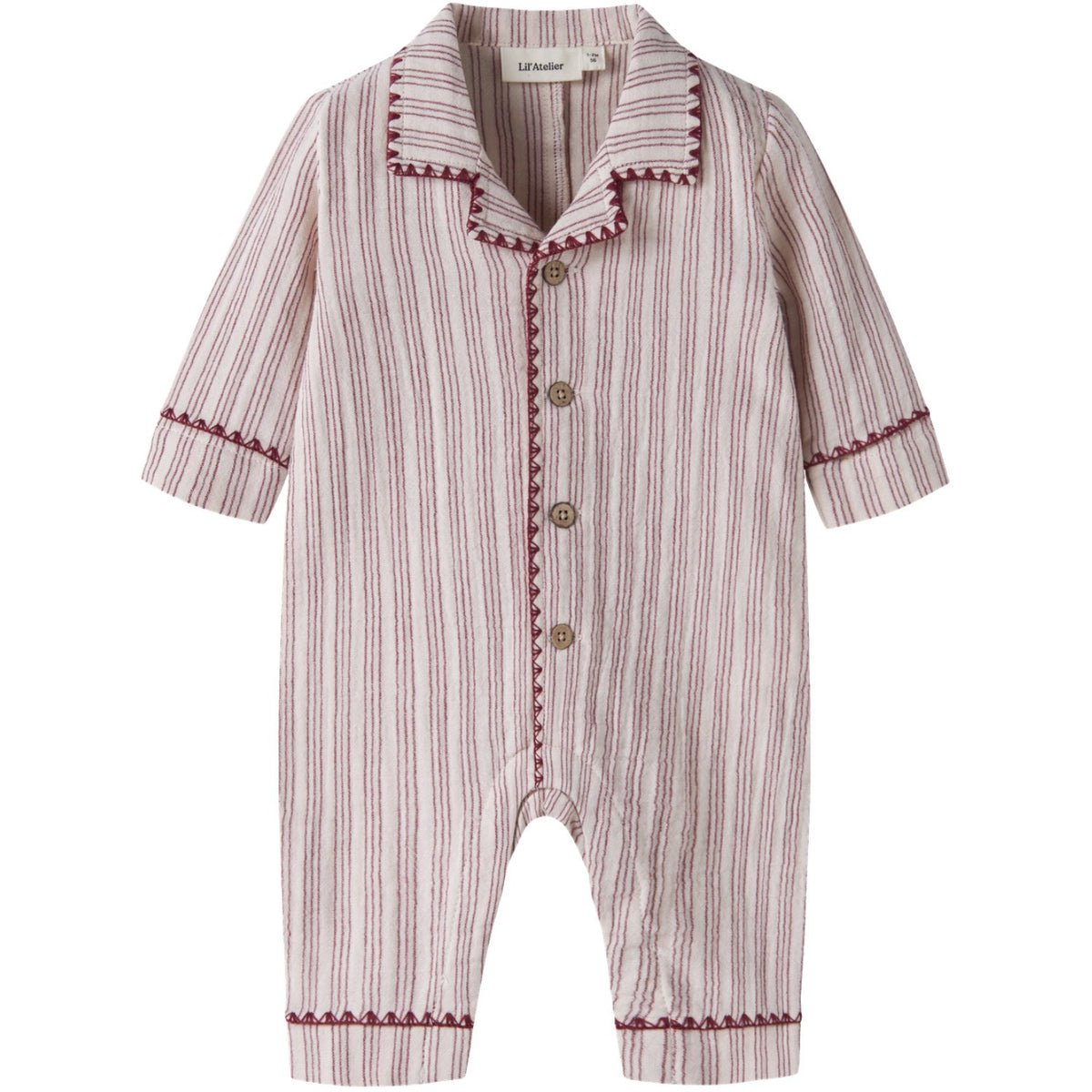 Lil'Atelier Turtledove Biking Red Nbnsage Nun Loose Night Drakt Lil