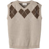 Lil'Atelier White Pepper Nmmronan Strikk Vest Lil