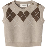 Lil'Atelier White Pepper Nbmronan Strikk Vest Lil