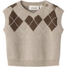 Lil'Atelier White Pepper Nbmronan Strikk Vest Lil
