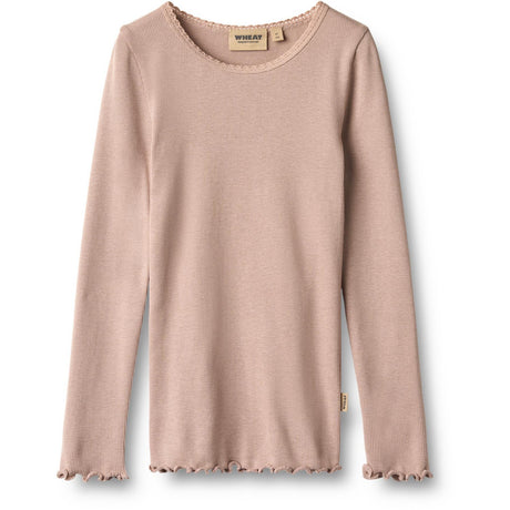 Wheat Dry Rose Rib Bluse Reese