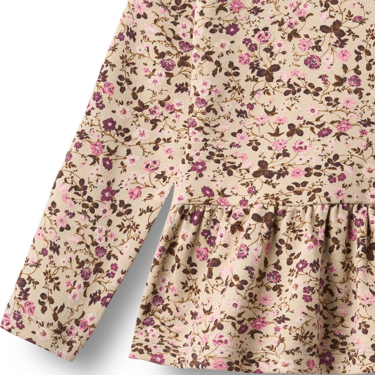Wheat Soft Sand Flower Wine Bluse Carolina