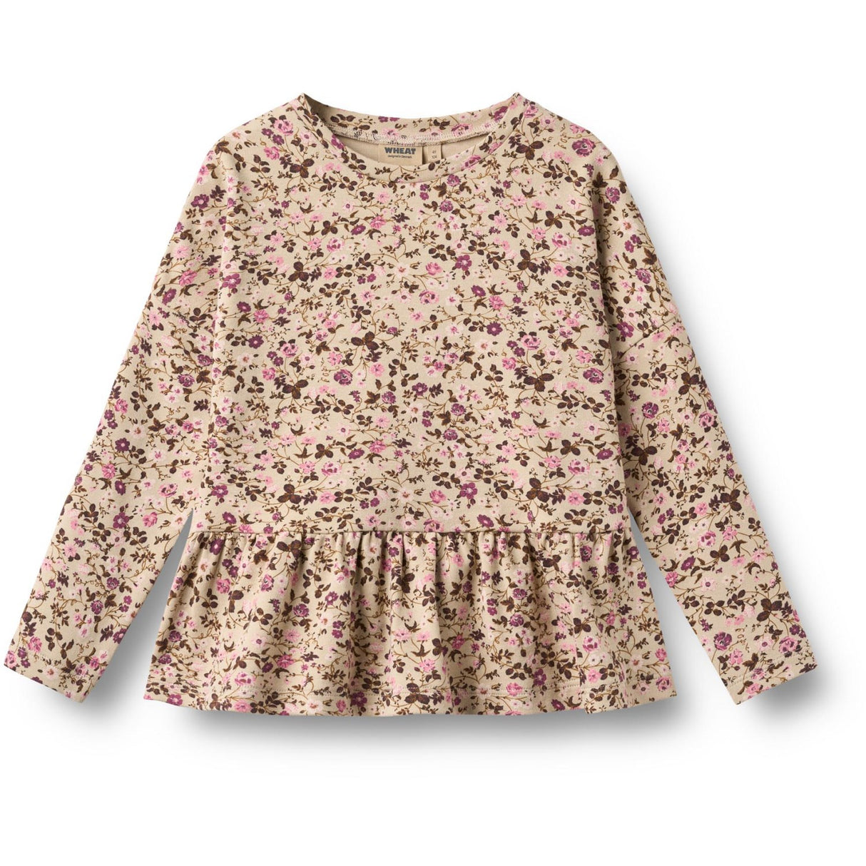 Wheat Soft Sand Flower Wine Bluse Carolina